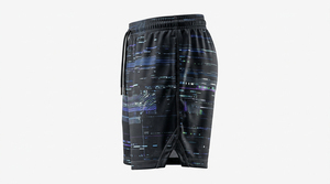 Shorts en maille unie sur mesure pour hommes, style tendance, haute qualité, respirants, imperméables, impression écologique, poches latérales - Product Image 2