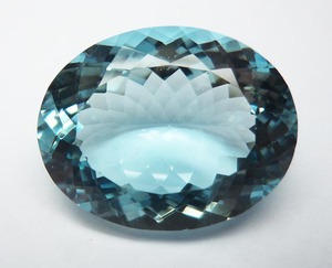 100% naturel aigue-marine ovale en forme de facettes coupe pierre précieuse en vrac pour la fabrication de bijoux en argent et or à bas prix en vrac - Product Image 2