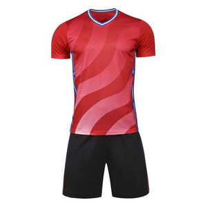 Conjunto de Camiseta de Fútbol Personalizada para Hombre, Blanca, Azul y Amarilla, con Estampado Sublimado, Manga Corta, Cuello Redondo, Transpirable, de Poliéster, para Equipo, con OEM - Product Image 2