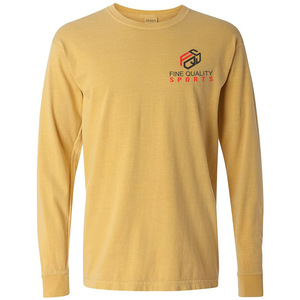 T-shirt pour homme à manches longues, col rond, surdimensionné, de haute qualité, avec impression de broderie personnalisée, logo, vente en gros - Product Image 1