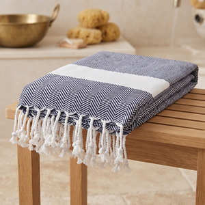 Toalla Turca Decorativa Tejida, Premium, para Hammam, Rayada, de Algodón, Fouta, Manta de Playa, para Viajes y Spa, Fabricante B2B, Venta al Por Mayor - Product Image 6