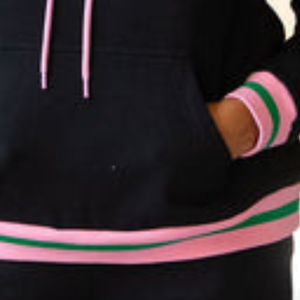 Winter Eco-Friendly Solid Retro Jogger <b>Set</b> for Women <b>Pink</b> Green Two Piece <b>Tracksuit</b> Pullover Sweatshirt Matching Jogger Pants - Product Image 2