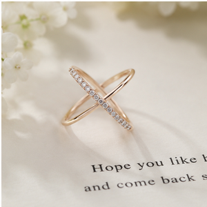 Minimalist 14K Gold Moissanite Diamond <b>Ring</b> With Round Brilliant Cut Geometric Design For Everyday Wear Anniversary <b>rings</b> Gifts - Product Image 2