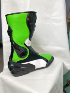 Botas de Carreras Personalizadas con Diseño de Ojos de Búho, Hechas a Medida, Botas de Motociclismo de Media Pantorrilla - Product Image 6