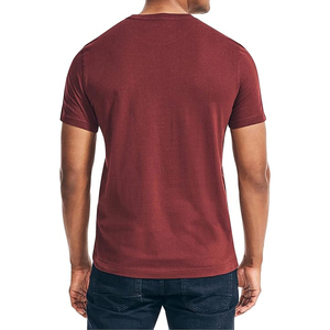 T-shirt Homme Oversize 100% Coton Personnalisé Streetwear Nouveau Motif Uni Col Manches Courtes Vente en Gros - Product Image 3