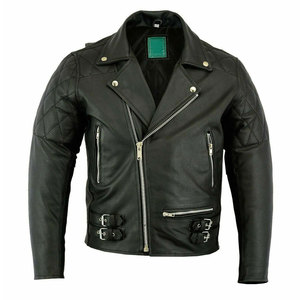 Wholesale Plus Size <b>Winter</b> Men's Leather <b>Jacket</b> with Stand Collar and Front Logo Breathable Quick Dry Outdoor Use <b>cheap</b> quality - Product Image 2