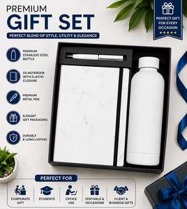 Set de Regalo Ecológico de Lujo y Duradero: Cuaderno A5, Bolígrafo Metálico, Botella de Agua de Bambú, Ideal para Negocios, Oficina, Festivales y Regalos Corporativos - Product Image 2