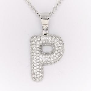 Hot Sale Trendy Women's 925 <b>Sterling</b> <b>Silver</b> Rhodium Rhodium Plated 4-Layer Zircon <b>Initial</b> V <b>Necklace</b>-Gift Anniversary Party - Product Image 4