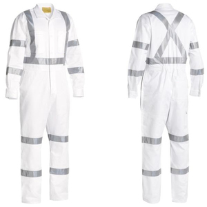 Uniforme de Trabajo de Alto Rendimiento y Alta Calidad, 100% Algodón, Overol para Mecánico, Uniformes de Trabajo para Hombre con Logotipo Personalizado Reflectante - Product Image 4