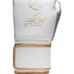 Guantes de Boxeo Profesionales de Cuero Vacuno Blanco, Correa de Muñeca Ajustable, Cierre de Gancho y Bucle Personalizable, Ligeros y Transpirables - Product Image 6