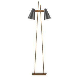Lampe sur pied décorative en métal avec base chromée pour une ambiance luxueuse - Product Image 3