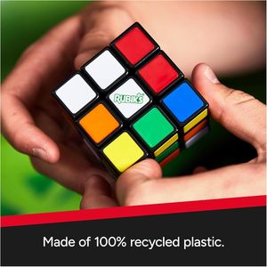Cube Re-Cube Original 3x3 Magic Cube fabriqué en plastique 100% recyclé, puzzle de correspondance des couleurs, casse-tête stimulant pour la résolution de problèmes - Product Image 3