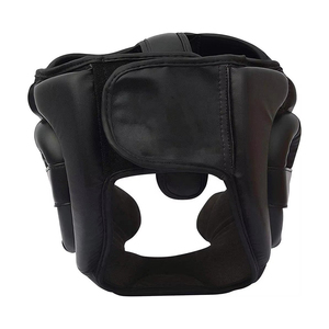 Protège-tête de combat modulaire réglable le plus vendu, en PVC et cuir respirants, avec aérations, pour adultes, couleur unie - Product Image 3