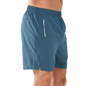 กางเกงขาสั้นออกกำลังกายผู้ชายแบบมีแถบสะท้อนแสง เอวยางยืด ระบายอากาศได้ดี ยืดหยุ่น เหมาะสำหรับการฝึกซ้อมและวิ่งจ๊อกกิ้ง - Product Image 2