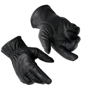 Gants d'hiver unisexes en cuir véritable, doux, pour la conduite, de haute qualité, antidérapants, coupe-vent, dernier design - Product Image 5