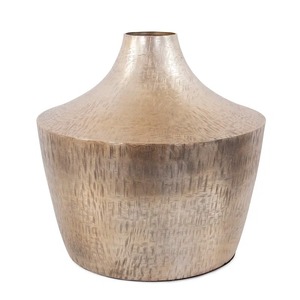 Jarrón de Mesa Contemporáneo de Latón, Centro de Mesa Decorativo Hecho a Mano, Jarrón Metálico Moderno para Decoración del Hogar - Product Image 3