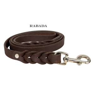 Laisse de chien en cuir de luxe faite à la main robuste pour grands chiens échantillon gratuit-pour l'entraînement et la marche - Product Image 1