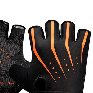 Gants de fitness pour hommes en Spandex, demi-doigts, à lacets, légers, compatibles écran tactile, respirants, haute performance - Product Image 5
