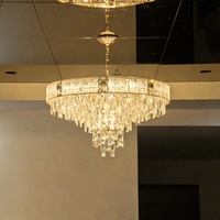 Lustre suspendu LED de luxe, éclairage moderne pour hôtel, salon, décoration, lustres en cristal