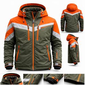 Chaqueta Cortavientos Impermeable Ecológica para Actividades al Aire Libre, 10.000 mm, Unisex, Ligera, 100% Poliéster, con Capucha, OEM, Nueva Llegada - Product Image 6