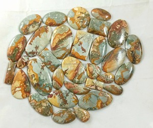 Cabochons en Jaspe Américain Naturel en Gros, Pierres Précieuses de Haute Qualité, Quartz Fantaisie, Pierres de Guérison, Cristaux Cabochons en Promotion - Product Image 2