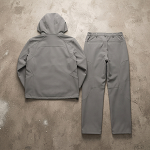 Men's <b>Waterproof</b> Soft Shell Hunting Tracksuit Streetwear Zipper Hunting Jacket Pants Set Men - Product Image 2