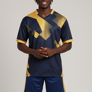 Camiseta de Fútbol Personalizable de Alta Calidad, Camiseta de Fútbol de Poliéster con Impresión por Sublimación de Logotipo, MOQ Bajo, Ropa Deportiva - Product Image 1
