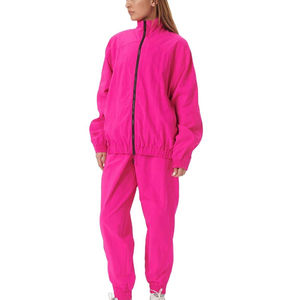 New Style Custom Nylon Windbreaker <b>Sheep</b> <b>Skin</b> Zip <b>Jacket</b> Printed Windproof Sweat Pant Tracksuit <b>Jacket</b> Men - Product Image 5