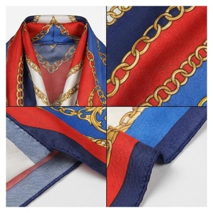 NORTH APPROACH Women's Square <b>Silk</b> Scarf Floral Print Elegant Multi-Functional Fashion Accessory All Seasons - Product Image 4