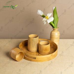 Boîte en bambou pressé, design minimaliste, boîte de rangement écologique pour la maison, l'hôtel, la salle de bain et les marques haut de gamme - Product Image 5