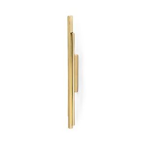 Rectangular Brass Drawer Pull Handle with Textured Surface Minimalist Design Durable Furniture Hardware - Product Image 4