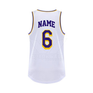 Custom Basketball Jersey For Men Lightweight Breathable Sports Uniform Quick Dry <b>Athletic</b> Training Game Apparel - Product Image 3