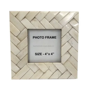 Dernier modèle de cadre photo incrusté d'os Taille personnalisée Albums photo Accessoires pour la décoration de table Prix de gros Inde - Product Image 2