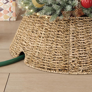 Top selling Seagrass Mini <b>Christmas</b> Tree Collar Rustic Xmas Tree Skirt for Artificial Trees Wholesale Price from Vietnam - Product Image 2