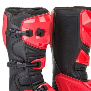 Chaussures de moto en cuir multifonctionnelles de qualité supérieure - Vêtements de sport grande taille avec matériau uni teint et à séchage rapide - Product Image 5