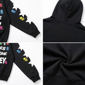 Sweat à capuche zippé pour homme en molleton bouclette 100% coton épais et lourd, de haute qualité, vierge, coupe oversize, style designer - Product Image 6