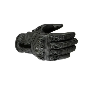 Leather <b>Full</b> Finger Gloves With Adjustable Wrist Strap For Cycling Unisex Breathable Non <b>Slip</b> Protection All Seasons - Product Image 3