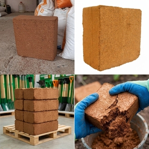 Bloques de Fibra de Coco Premium, Súper Lavados, de Calidad Superior, Orgánicos, con pH Equilibrado, para Germinación de Semillas, Rendimiento de 1.5-2.1 Galones, para Jardinería - Product Image 2
