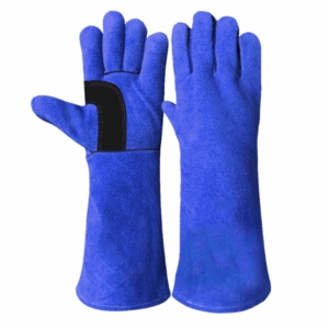 Premium Quality Heavy-Duty Cowhide Split Leather Safety <b>Gloves</b> Industrial Reinforced Hand Protection for Welding Construction - Product Image 2