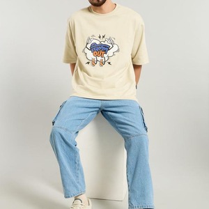Camisetas de Algodón 100% con Estampado Puff para Hombre, Diseño Personalizado, Manga Corta, Tallas Grandes, Fabricadas en Pakistán, al Mejor Precio - Product Image 3