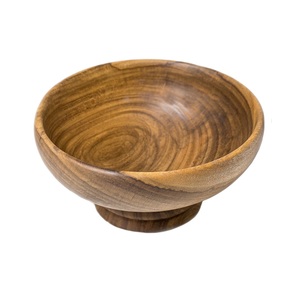 Cuenco de Madera Artesanal con Base, Plato Decorativo Elevado para Frutas, Golosinas, Nueces, Bocadillos y Decoración de Mesa de Comedor - Product Image 6