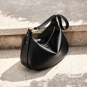 Bolso Bandolera de Cuero Genuino de Vaca de Alta Calidad para Mujer, Elegante, con Colores y Logotipo Personalizados, Cremallera, Venta al por Mayor, OEM, Interior - Product Image 2
