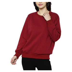 Créez votre propre sweat-shirt d'hiver pour femme – Vente en gros, design unique, couleur unie, pull en polaire, logo personnalisé, best-seller - Product Image 1