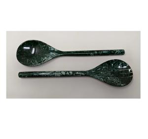 Cuchara de servir de resina hecha a mano con diseño abstracto único, mango largo, acabado brillante, utensilio decorativo de cocina para comer. - Product Image 6