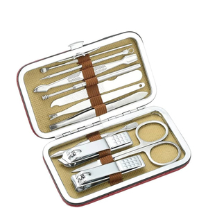 Premium 7 In 1 <b>Nail</b> <b>Kit</b> Stainless Steel Manicure Set Portable Case Classic Style Adult Use at Competitive Prices - Product Image 3