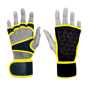 Gants de sport en polyester imperméables à demi-doigts antidérapants avec excellente adhérence pour la musculation et le CrossFit - Couleur et logo personnalisés - Product Image 1