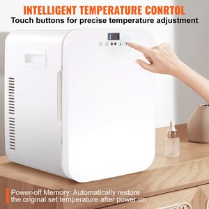 Mini-réfrigérateur portable 20L avec écran tactile pour soins de la peau, idéal pour voiture, chambre, bureau et stockage de petites boissons - Product Image 3