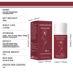 รองพื้นเปลี่ยนสี 15 SPF ครีมซ่อมแซมผิวสูตรอ่อนโยน ให้ผิวเป็นธรรมชาติ เหมาะกับทุกสภาพผิว 30 มล. - Product Image 3