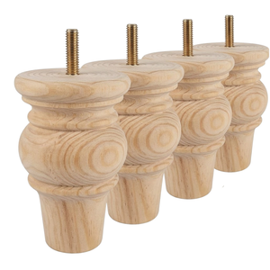 Patas de Muebles Modernas de Madera Maciza, Patas de Soporte para Sofá, para Decoración de Interiores de Hoteles, Hogares y Oficinas de Lujo - Product Image 1