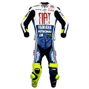 Traje de Carreras MotoCP Ramaha 1 Pieza de Cuero Vacuno/Canguro para Moto/Traje de Motociclismo para Piloto - Product Image 1